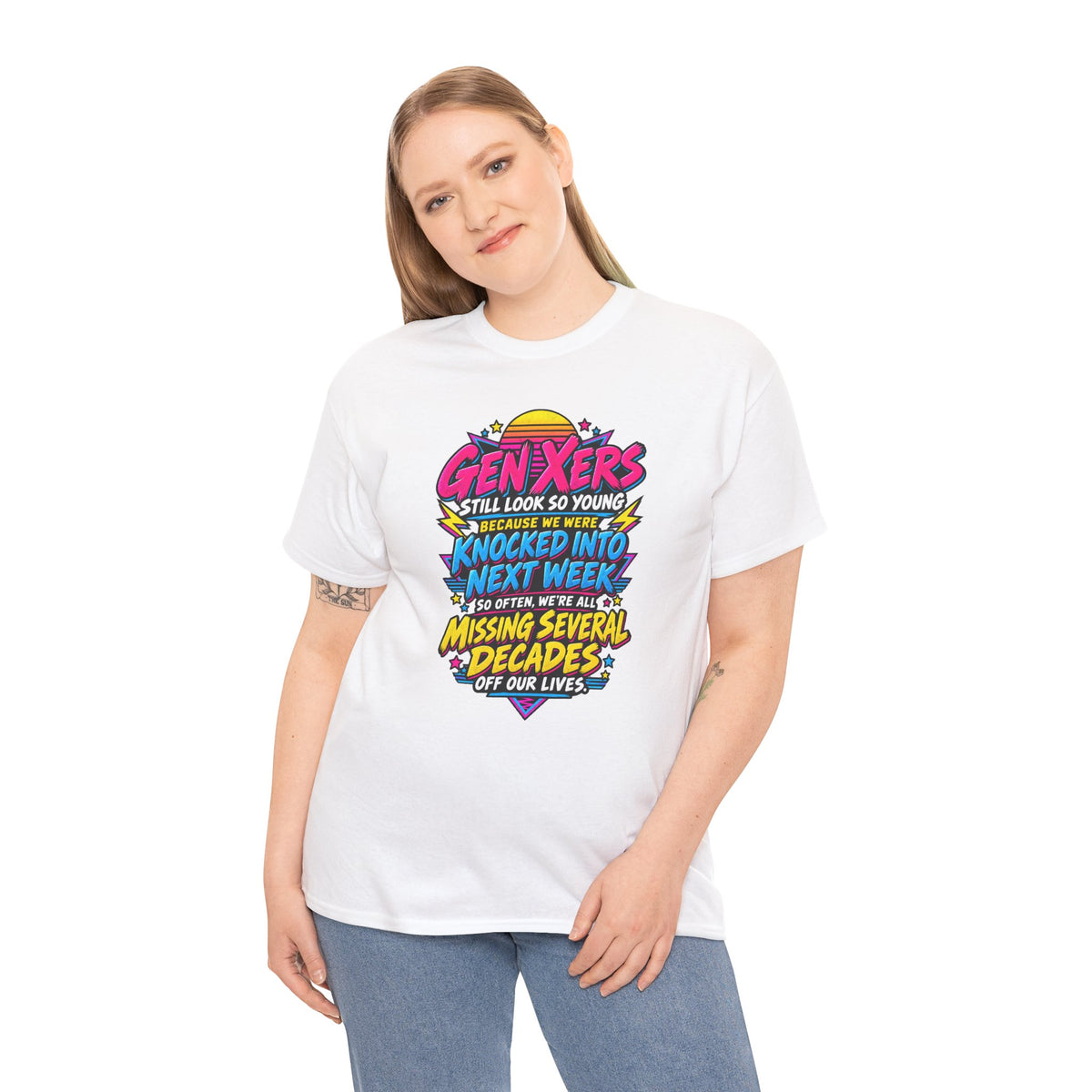 Gen Xers Retro Graphic Tee — “Still Look So Young… Missing Several Decades”