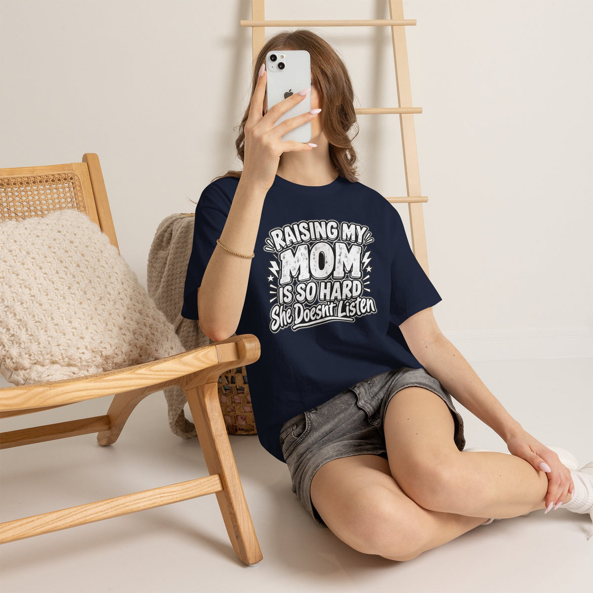 Raising My Mom Is So Hard Tee — Funny Mother-Son Humor Gift