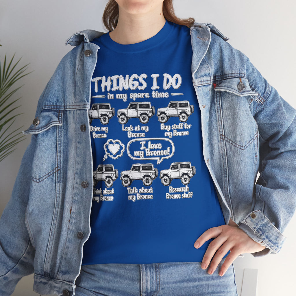 T‑Shirt — "Things I Do in My Spare Time" Jeep Lover Graphic Tee