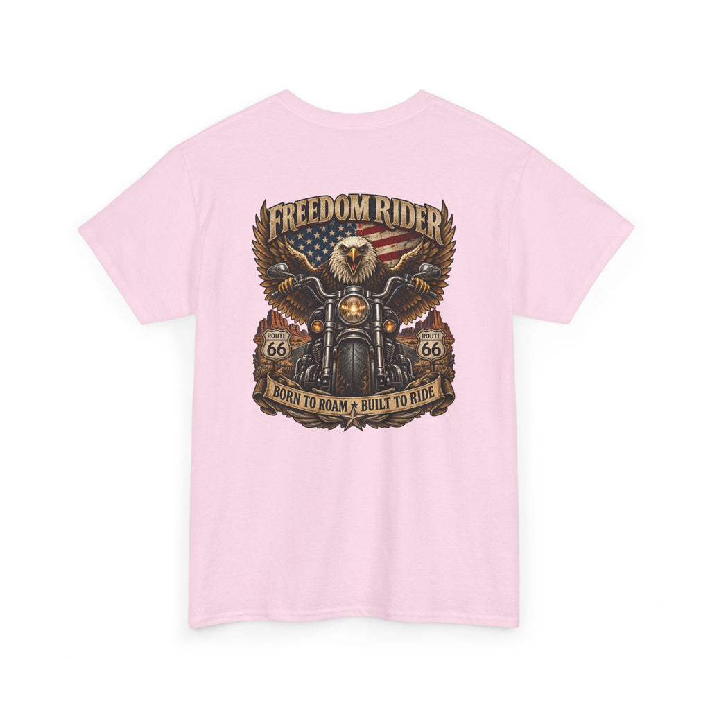 Freedom Rider Motorcycle T‑Shirt — Born to Roam Vintage Biker Tee