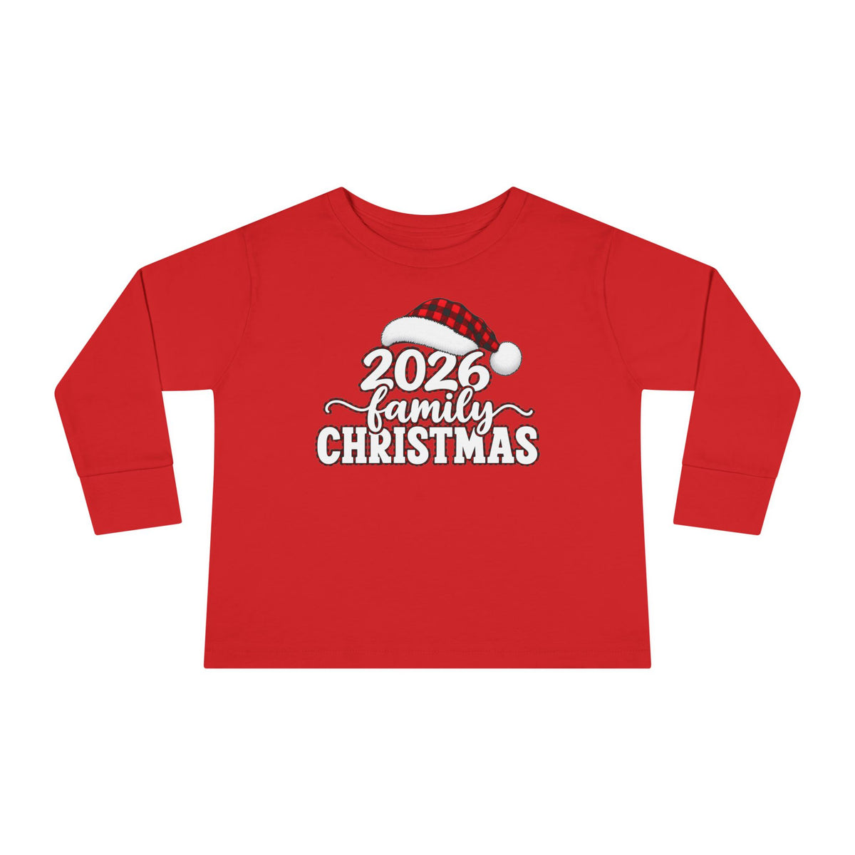 2026 Family Christmas Toddler Long Sleeve Tee