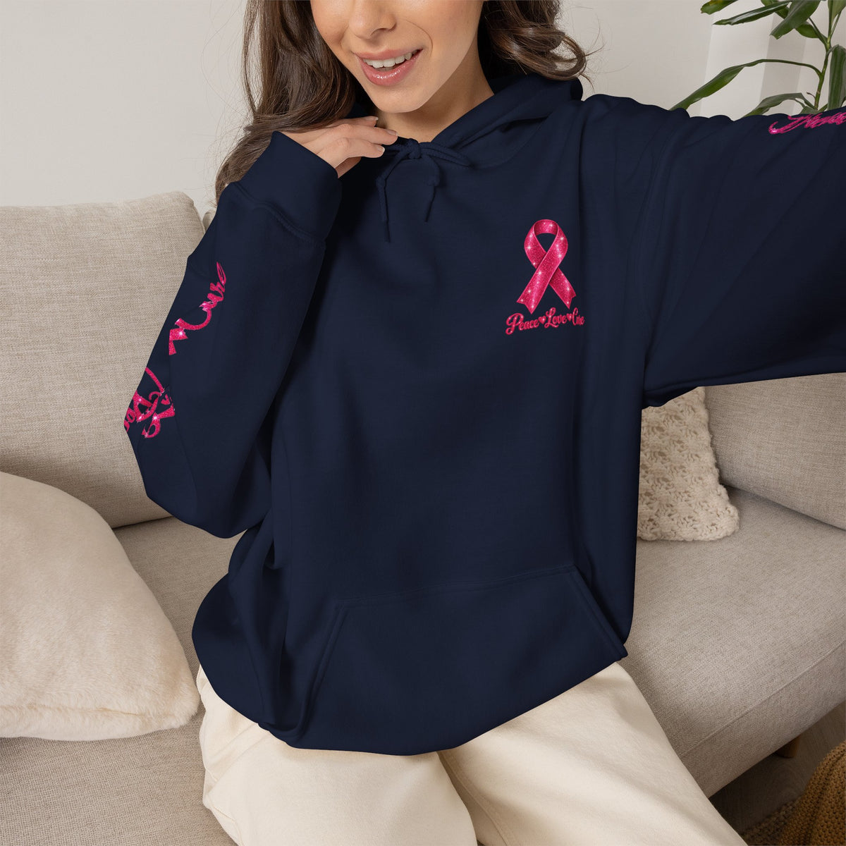 Pink Ribbon Breast Cancer Awareness Hoodie