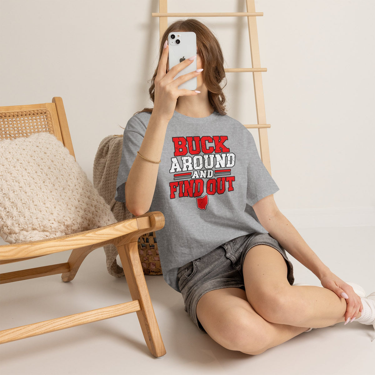 Buck Around and Find Out T‑Shirt — Funny Hunting / Ohio Pride Tee