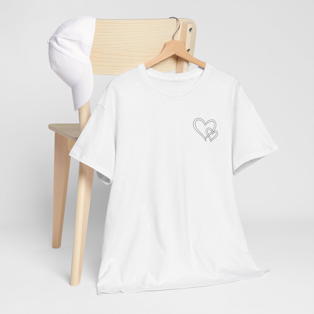 Inspirational Heart T-Shirt – "To the Person Behind Me: You Are Amazing, Beautiful and Enough" Motivational Tee
