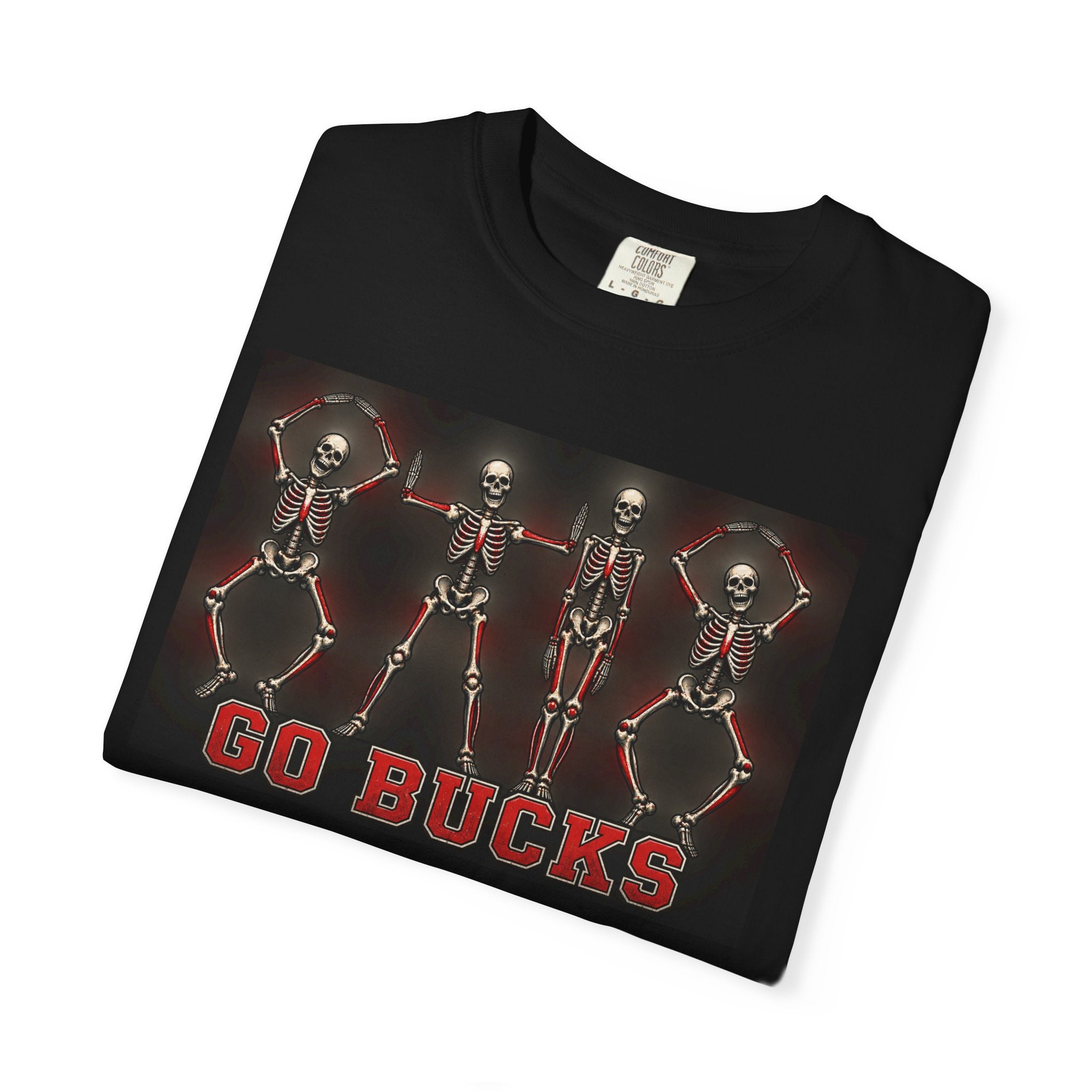Go Bucks T-Shirt — Vintage Skeleton Dance Football Fan Tee