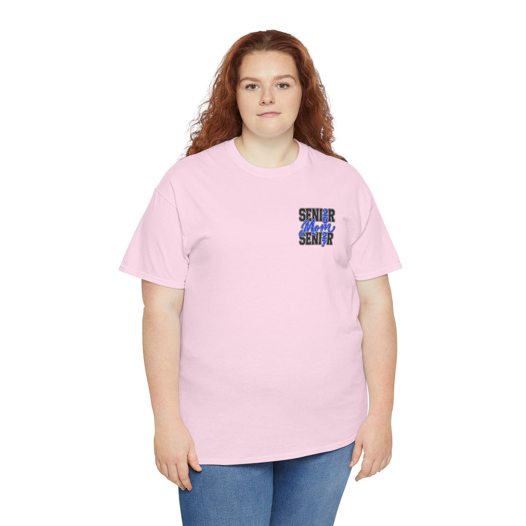 Senior Mom 2027 T-Shirt — Back Print Proud Senior Parent Tee