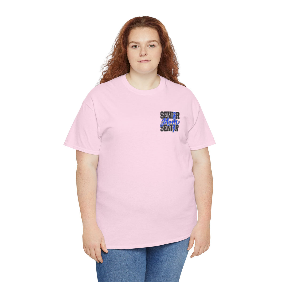 Senior Mom 2027 T-Shirt — Back Print Proud Senior Parent Tee