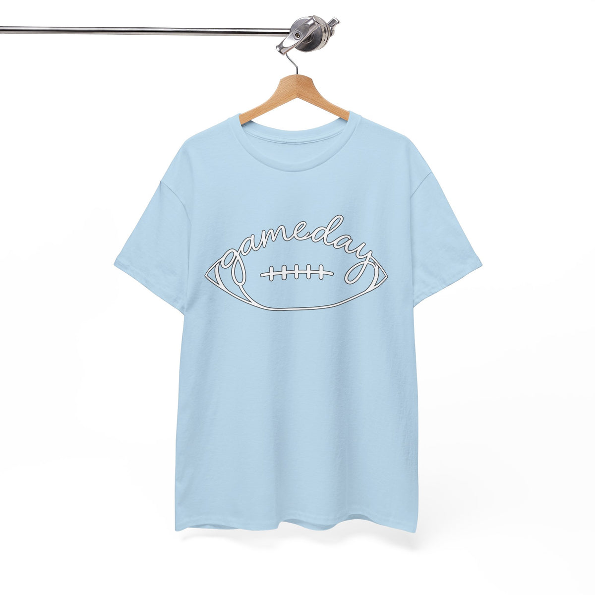 Gameday Football Tee — 'gameday' Script Football Graphic T-Shirt
