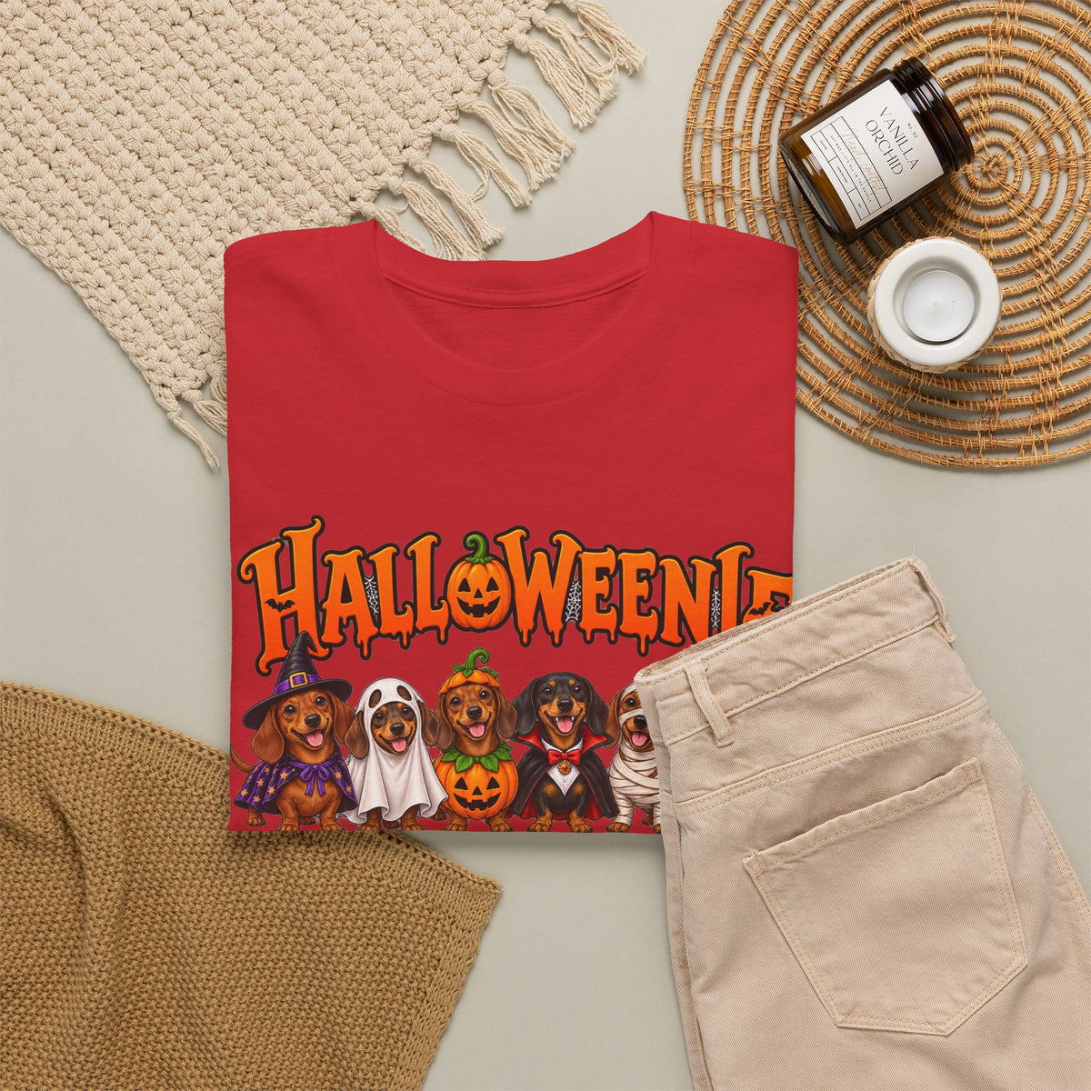 Halloweenie Dachshund T-Shirt | Halloween Dog Graphic