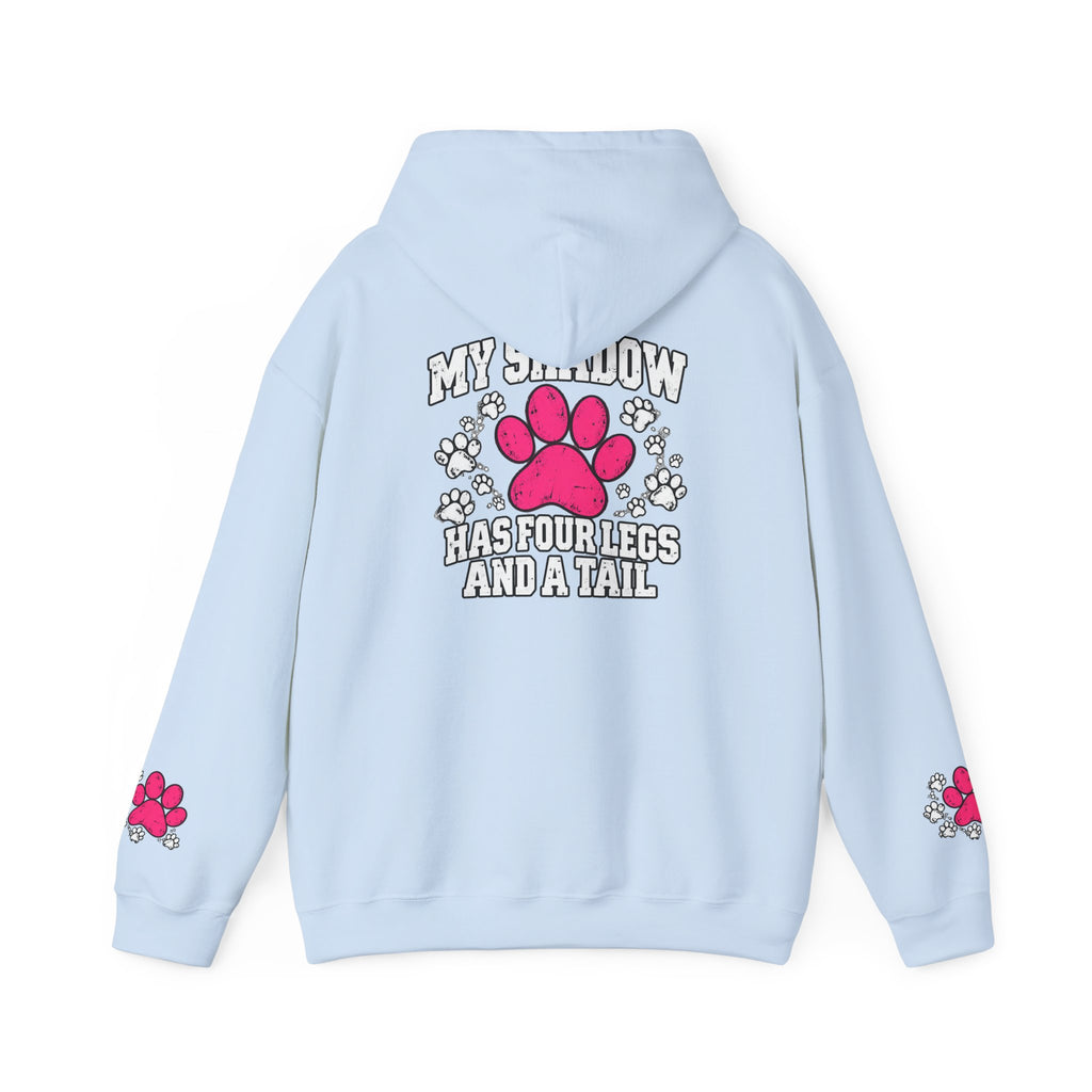My Shadow Has Four Legs and a Tail Paw Print Hoodie