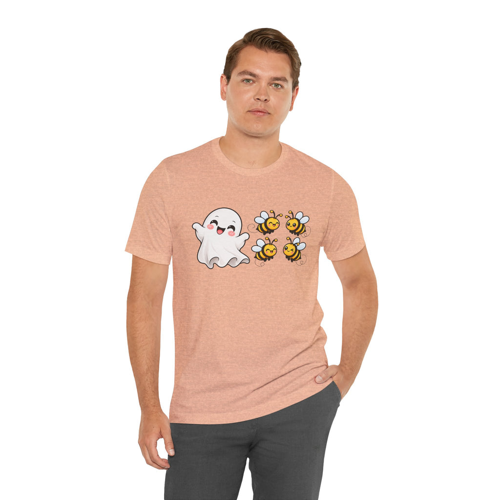 Boo & Bees Halloween Tee – Cute Ghost & Bee Shirt | Spooky Season Must-Have