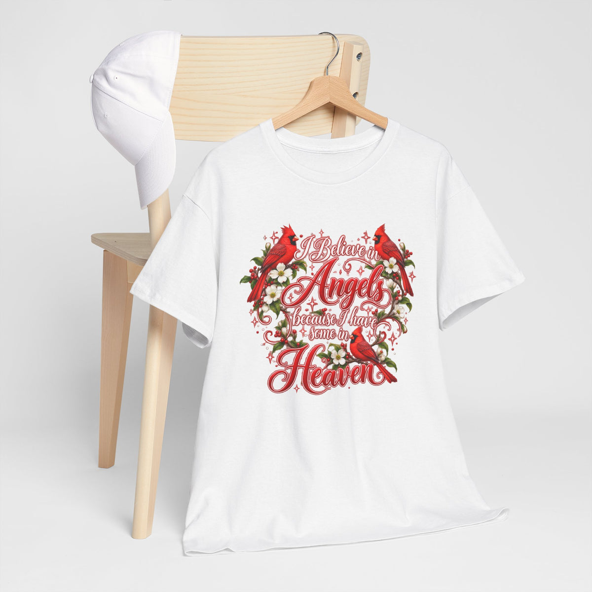 Angels from Heaven Cardinal Christmas T-Shirt
