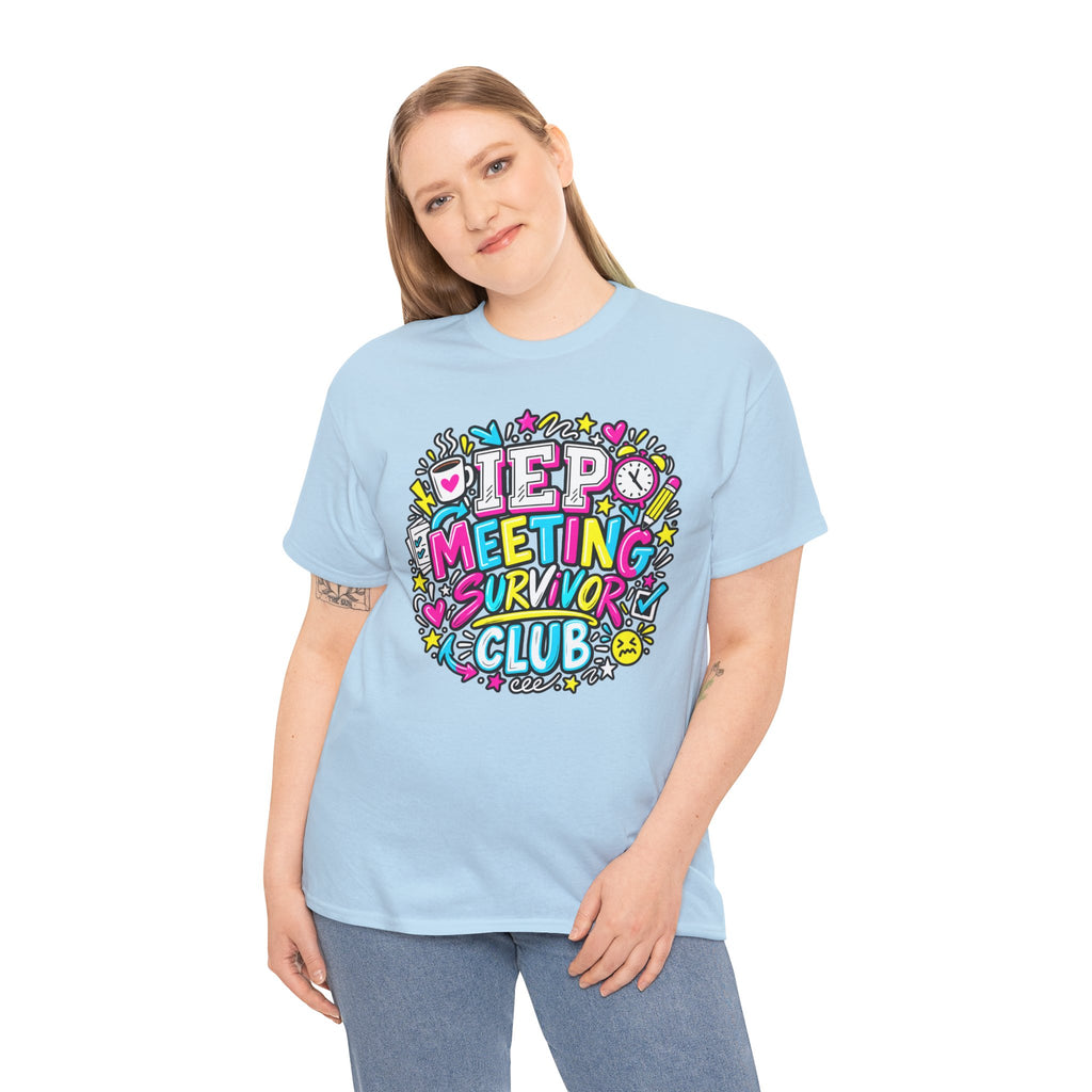 Video Meeting Survivor Club T-Shirt — Funny Remote Work Tee