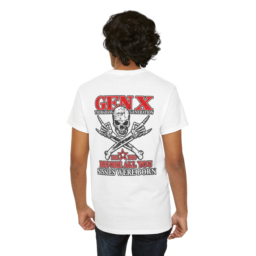 Gen X T‑Shirt — "The Badass Generation" Skull & Crossbones Retro Tee
