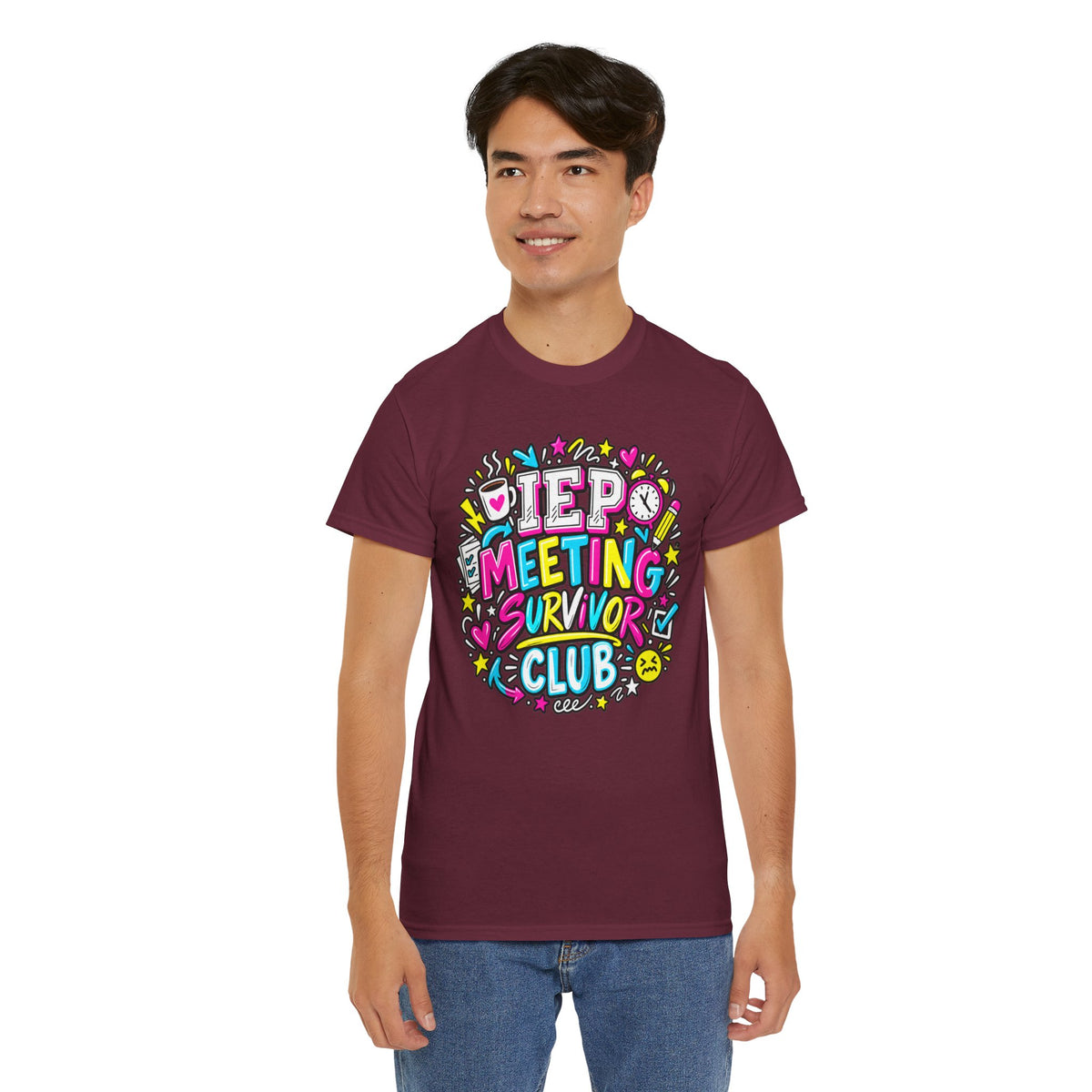 Video Meeting Survivor Club T-Shirt — Funny Remote Work Tee