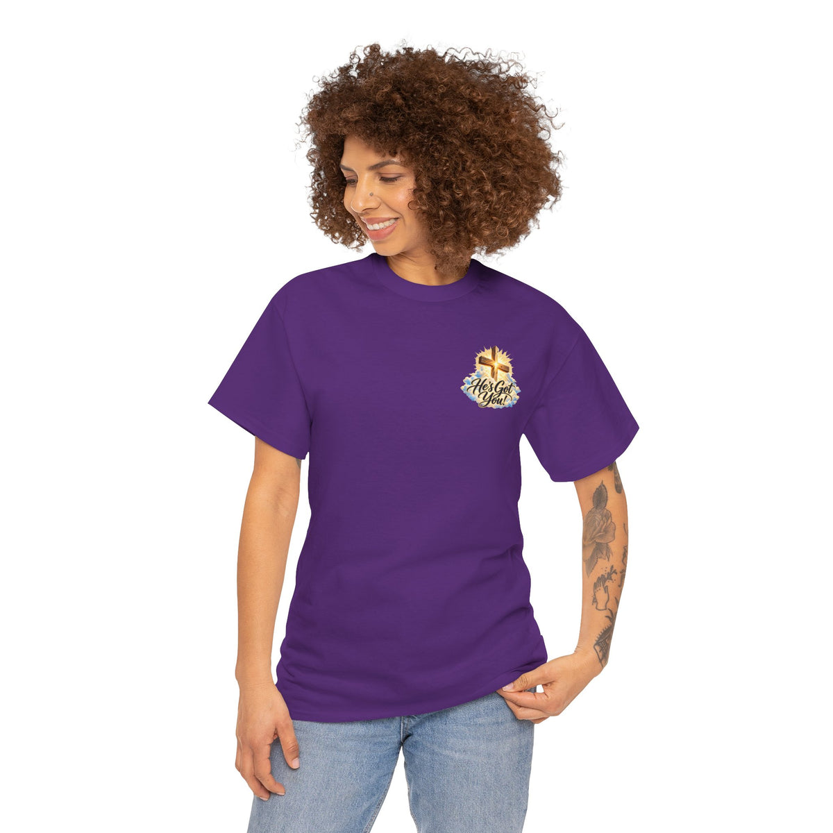 Don't Overthink It He's Got You Tee — Christian Cross Inspirational T‑Shirt