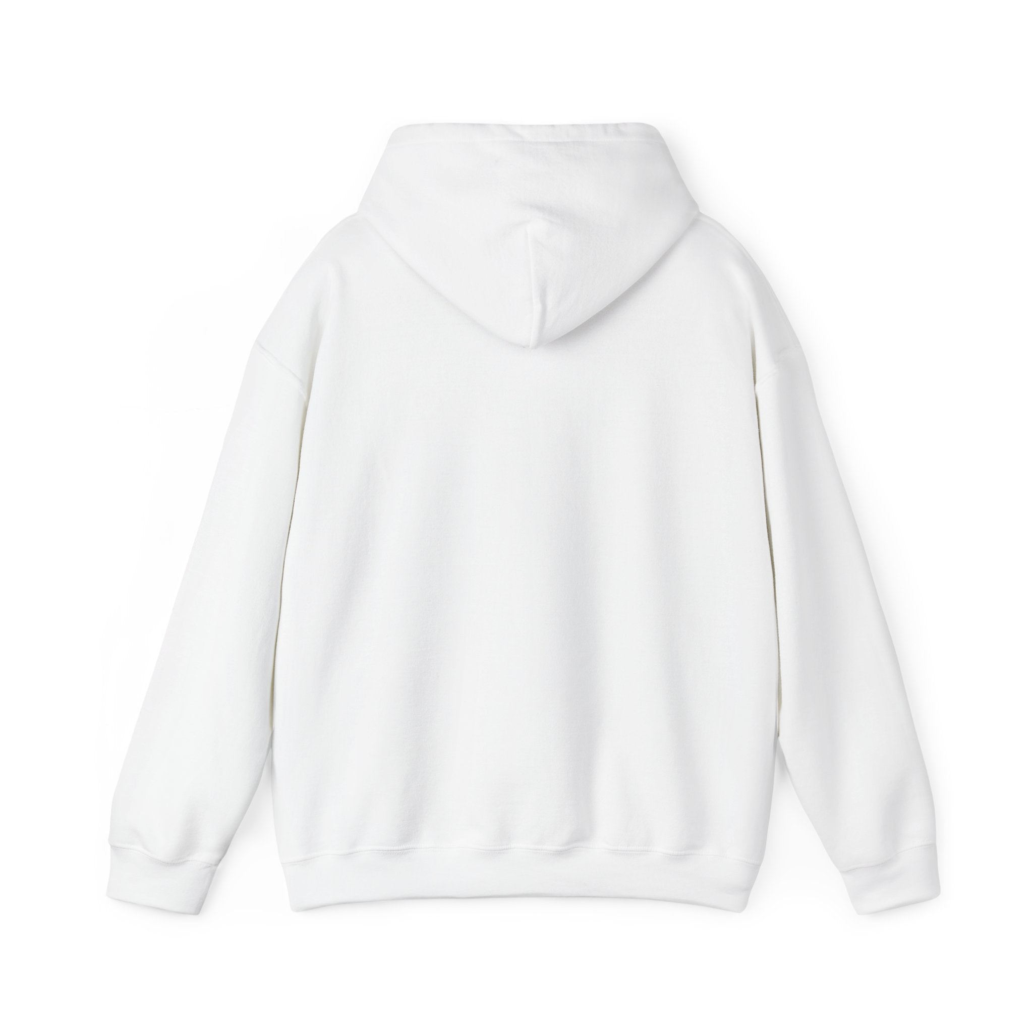 White Hoodie with Colorful 'Stand Tall' Floral Bear Chest Logo - Cozy Casual Pullover