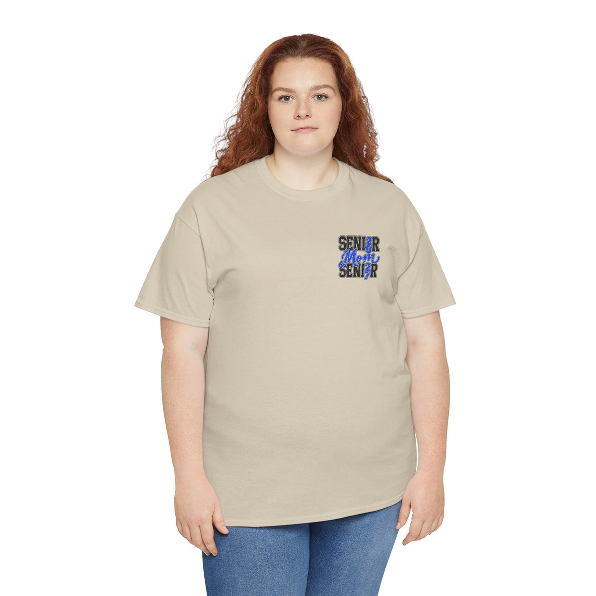 Senior Mom 2027 T-Shirt — Back Print Proud Senior Parent Tee