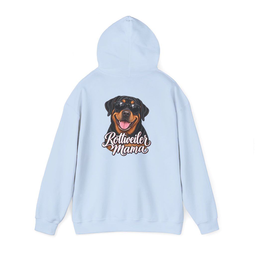 Rottweiler Mama Hoodie — Cute Rottie Portrait Pullover for Dog Moms