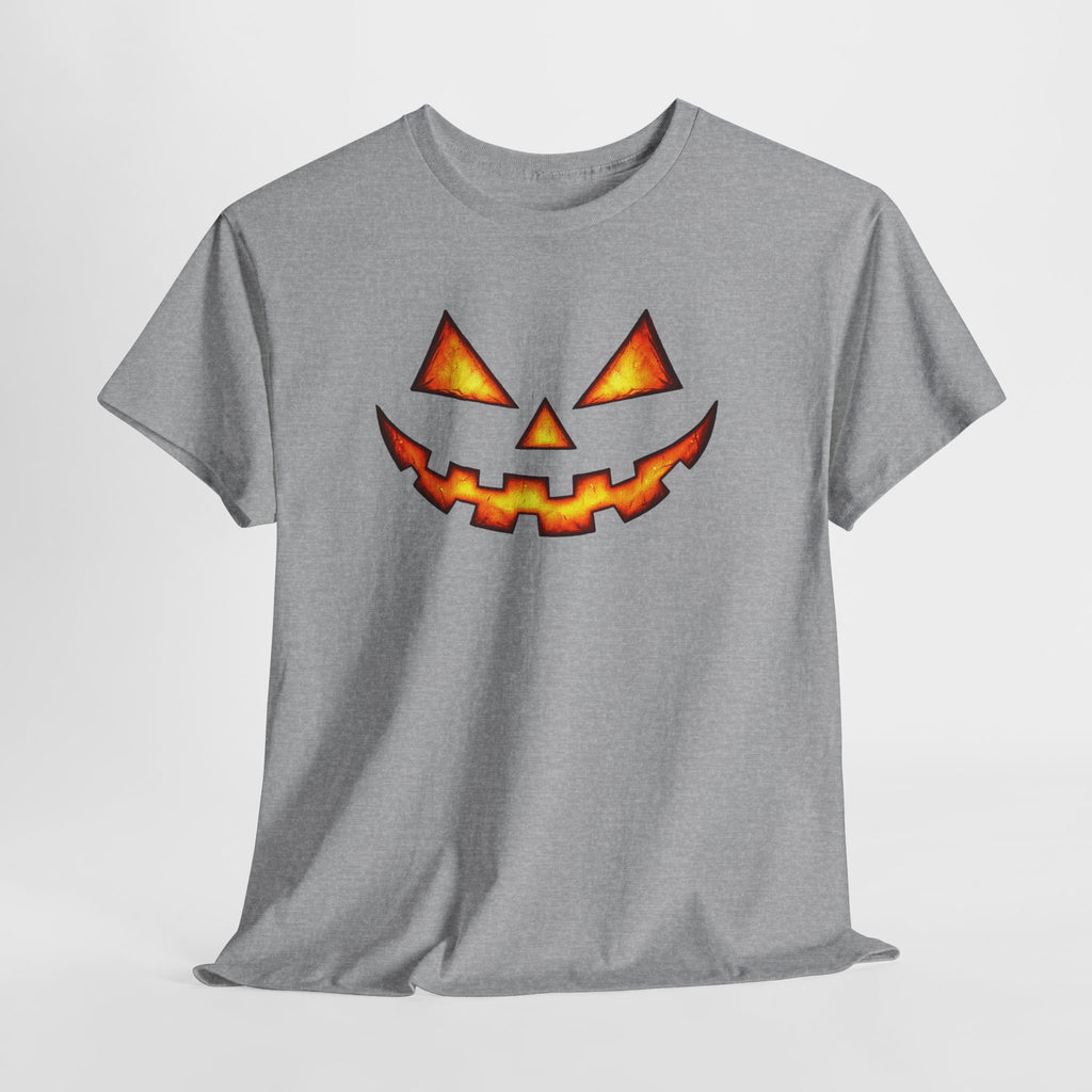 Jack-O'-Lantern Pumpkin Scary Face T-Shirt — Halloween Horror Costume Tee