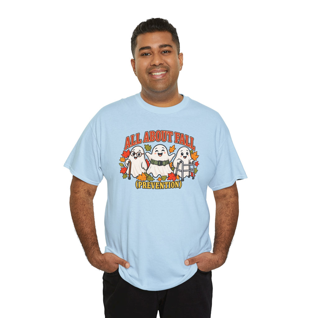 All About Fall (Prevention) Ghost Tee — Cute Halloween Autumn T-Shirt