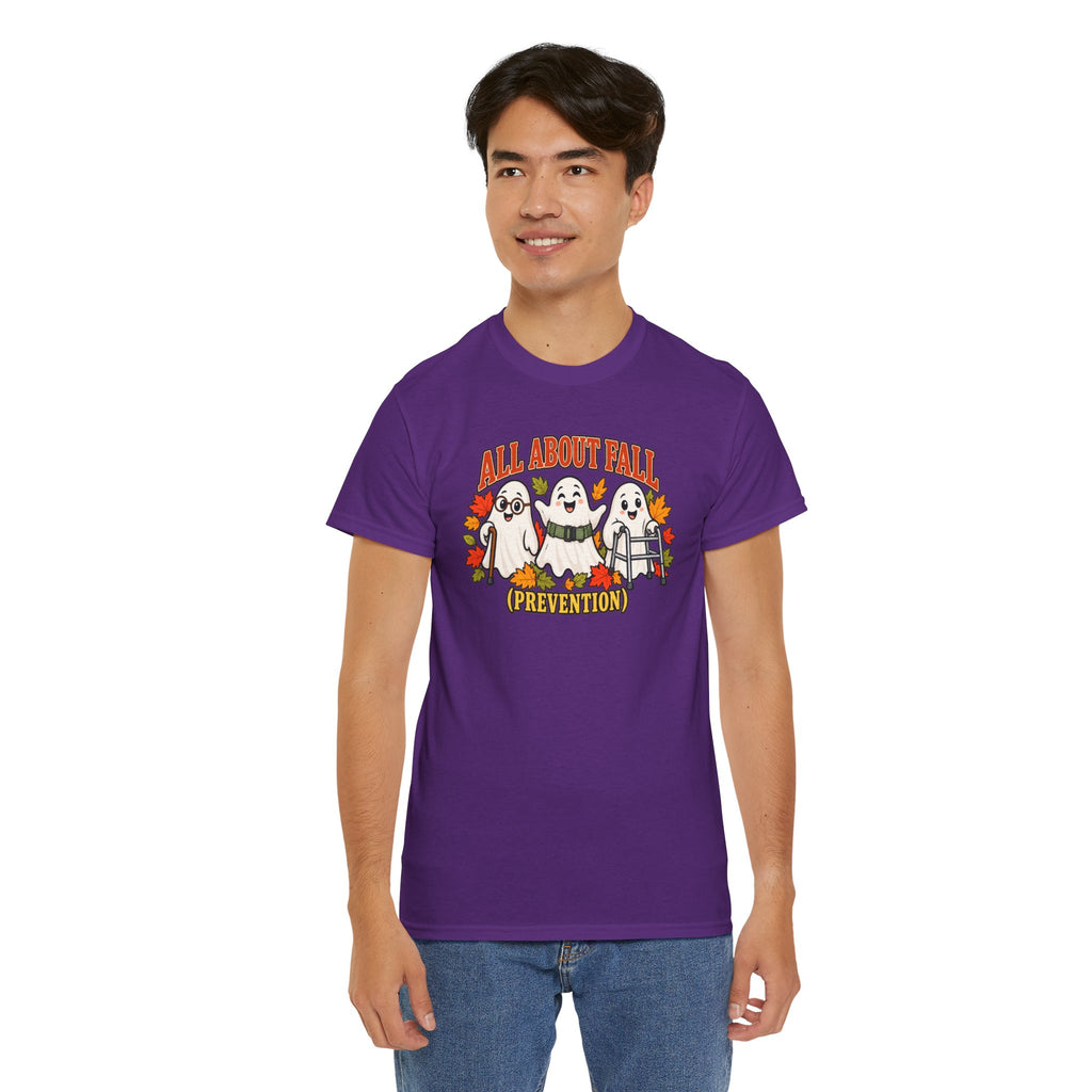 All About Fall (Prevention) Ghost Tee — Cute Halloween Autumn T-Shirt