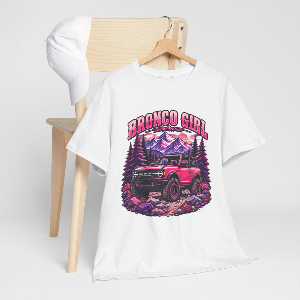 Bronco Girl T-Shirt – Pink Off-Road Truck Graphic Tee