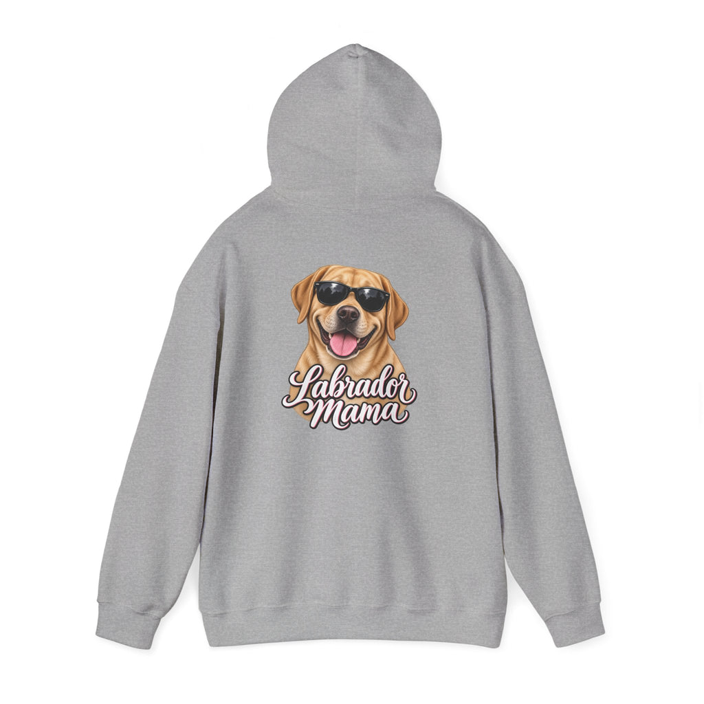 Labrador Mama Hoodie — Dog Mom Sweatshirt with Cute Sunglasses Lab Design