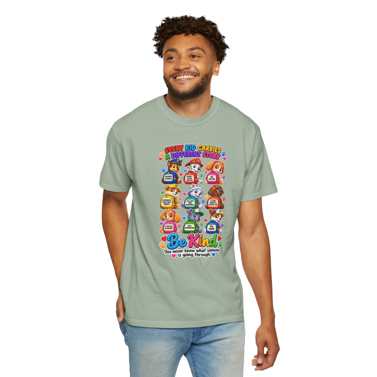 Be Kind Every Kid Carries Inspirational T-Shirt