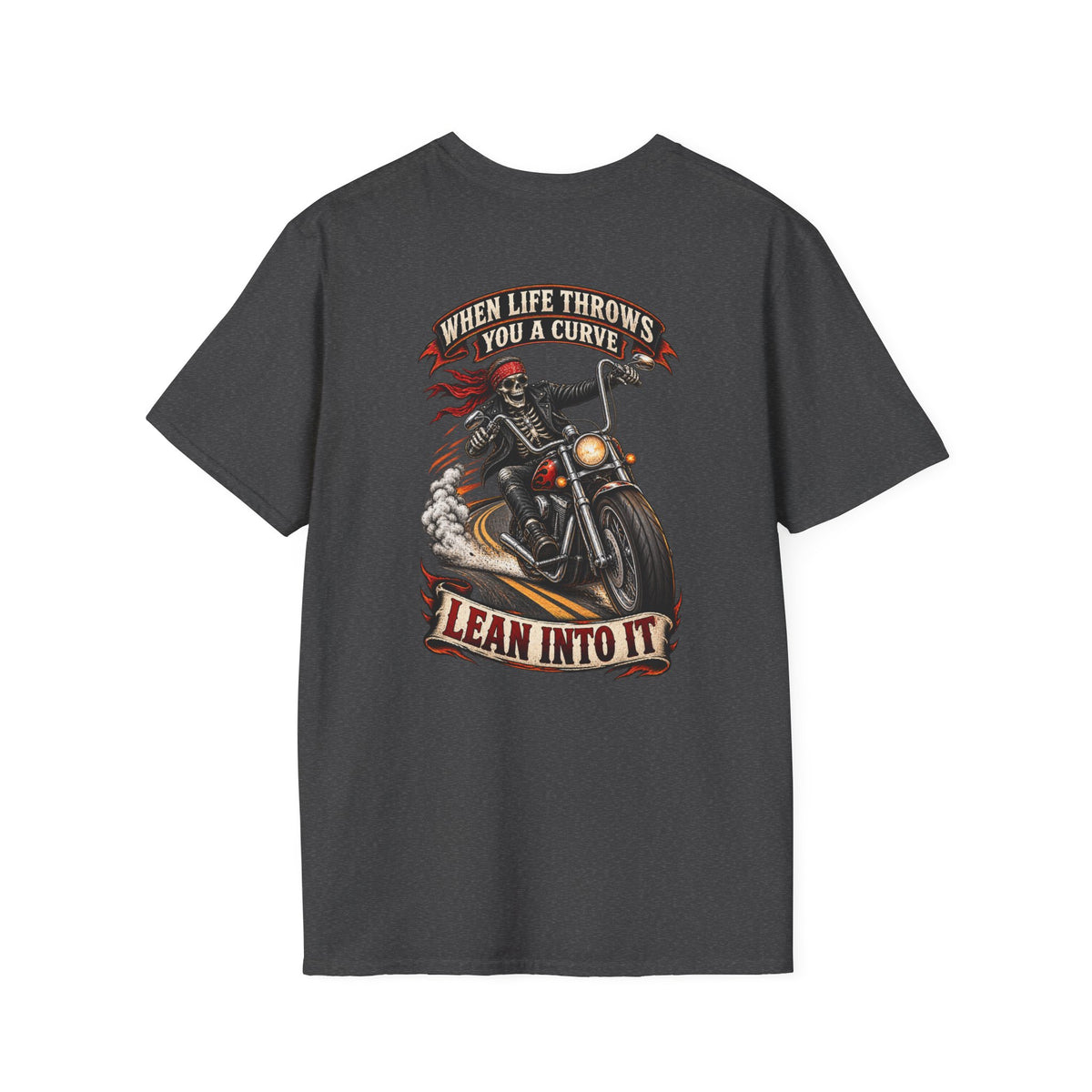 Motorcycle Rider Skull Tee — Born to Ride Graphic T-Shirt