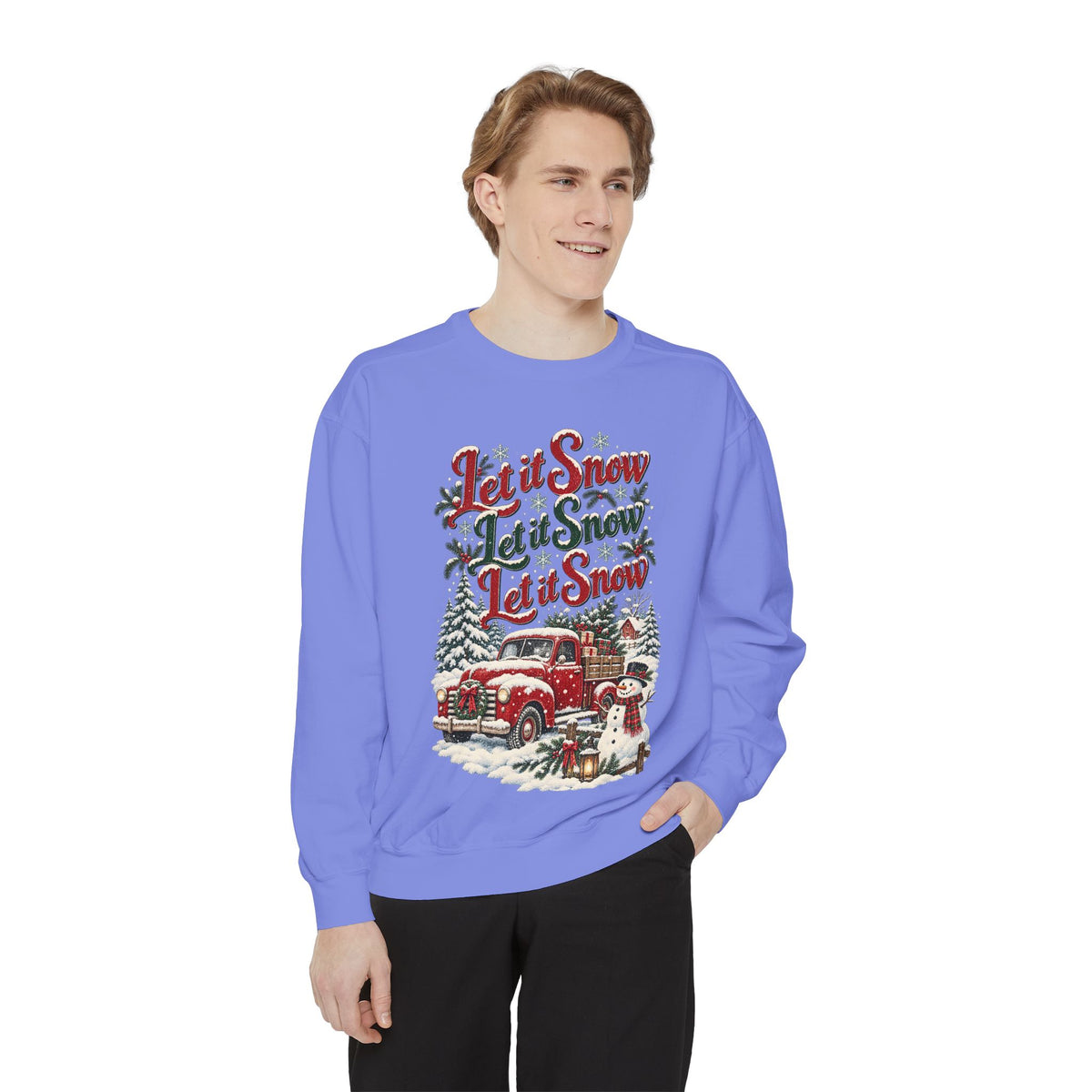 Let It Snow Vintage Truck Sweatshirt