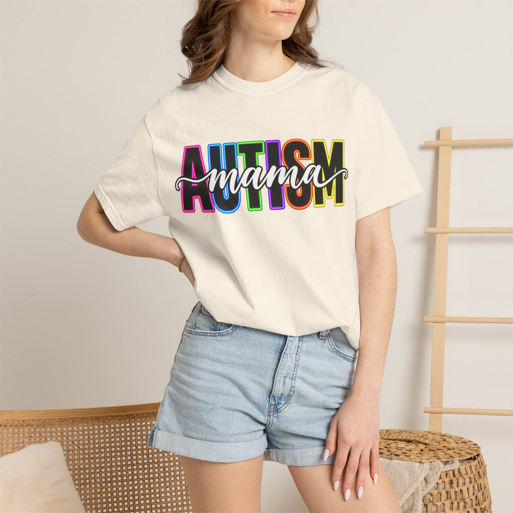 Autism Mama T-Shirt — Colorful Pride Support Tee for Moms