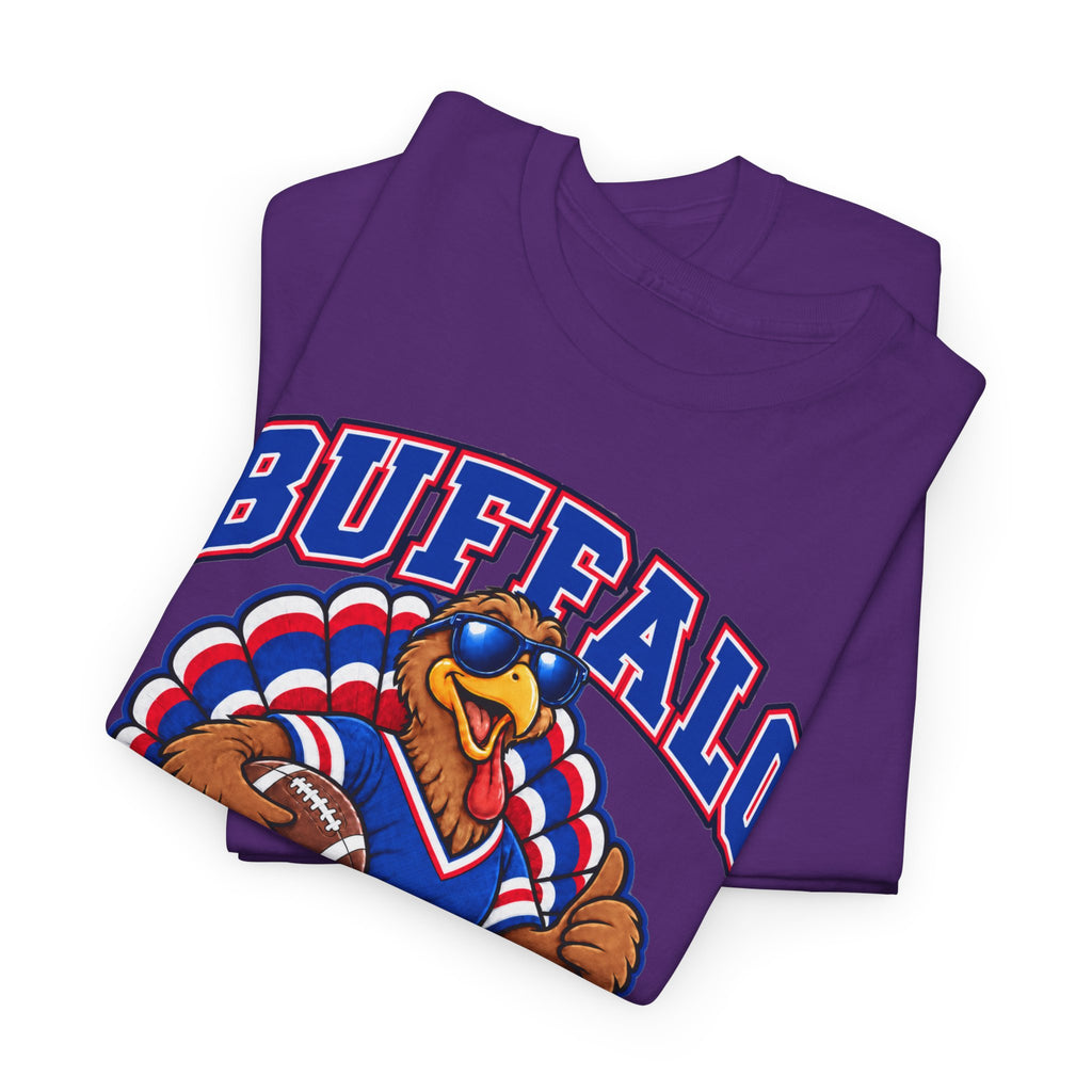 Buffalo Thanksgiving Football T-Shirt — Turkey Mascot Game Day Tee