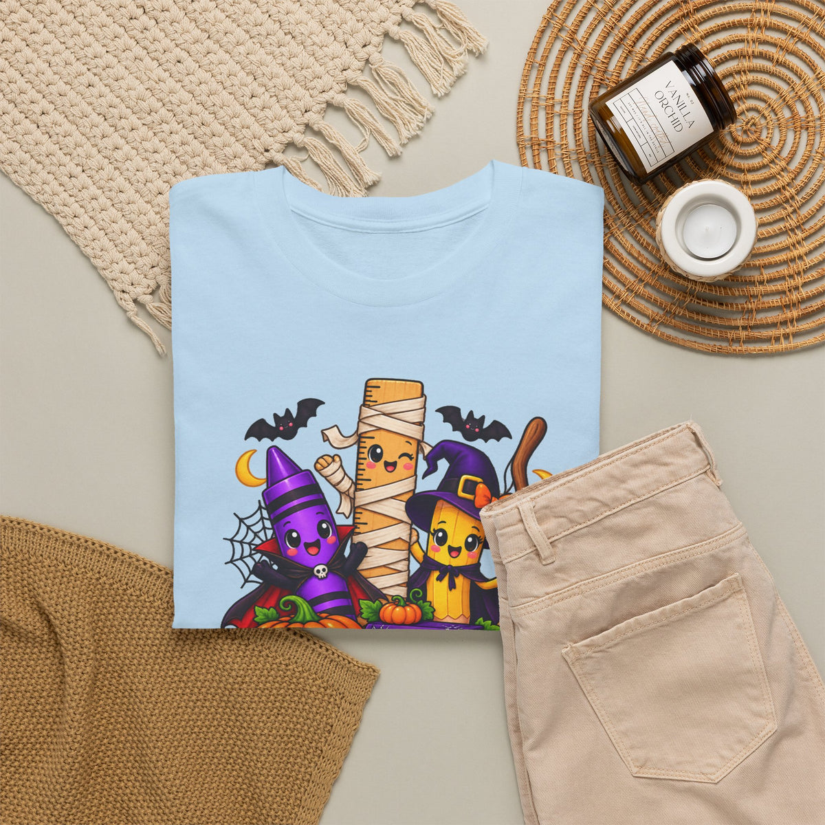 Halloween Teacher Tee — "What A Boo-tiful Day To Learn" Kids' Classroom Shirt