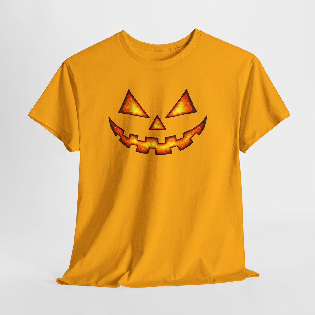 Jack-O'-Lantern Pumpkin Scary Face T-Shirt — Halloween Horror Costume Tee