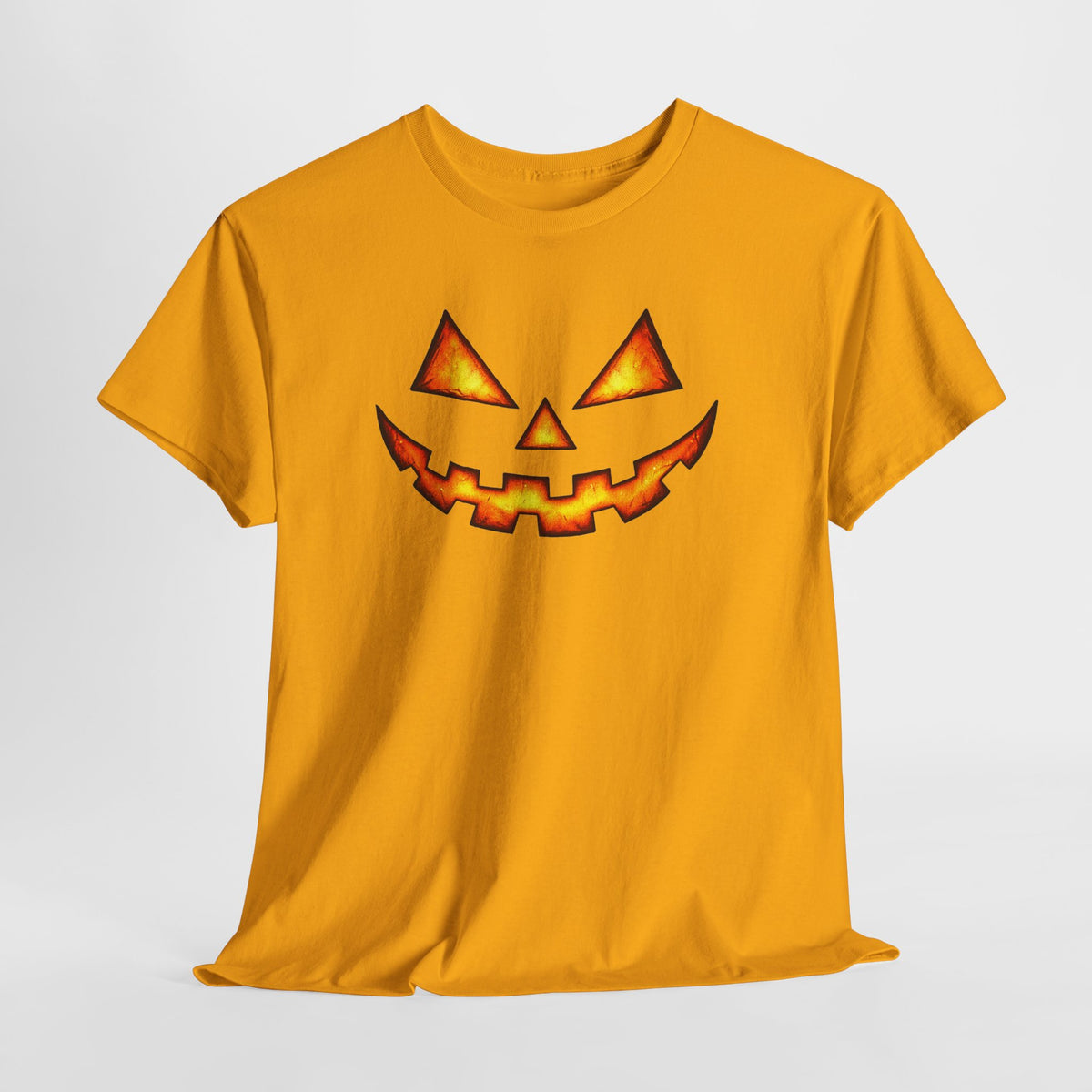 Jack-O'-Lantern Pumpkin Scary Face T-Shirt — Halloween Horror Costume Tee