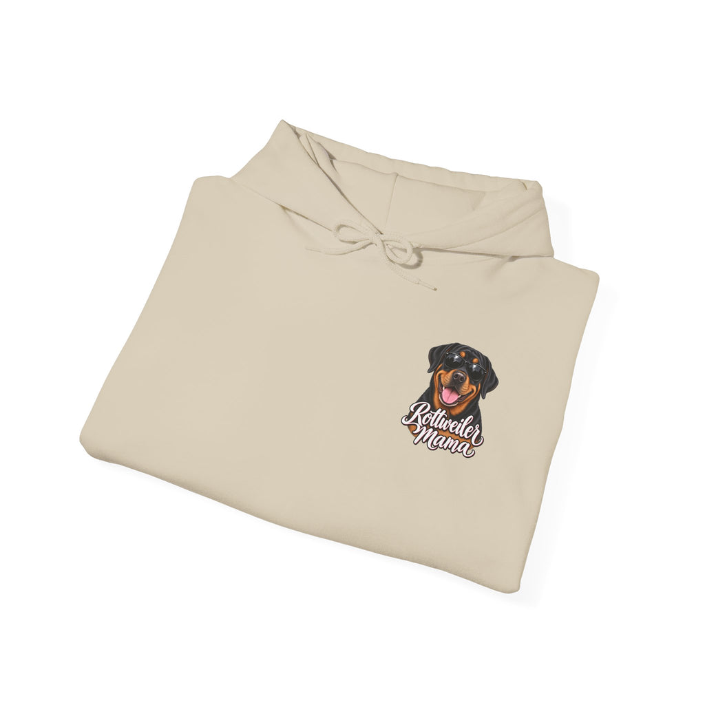Rottweiler Mama Hoodie — Cute Rottie Portrait Pullover for Dog Moms