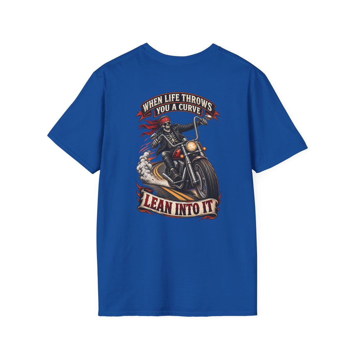 Motorcycle Rider Skull Tee — Born to Ride Graphic T-Shirt