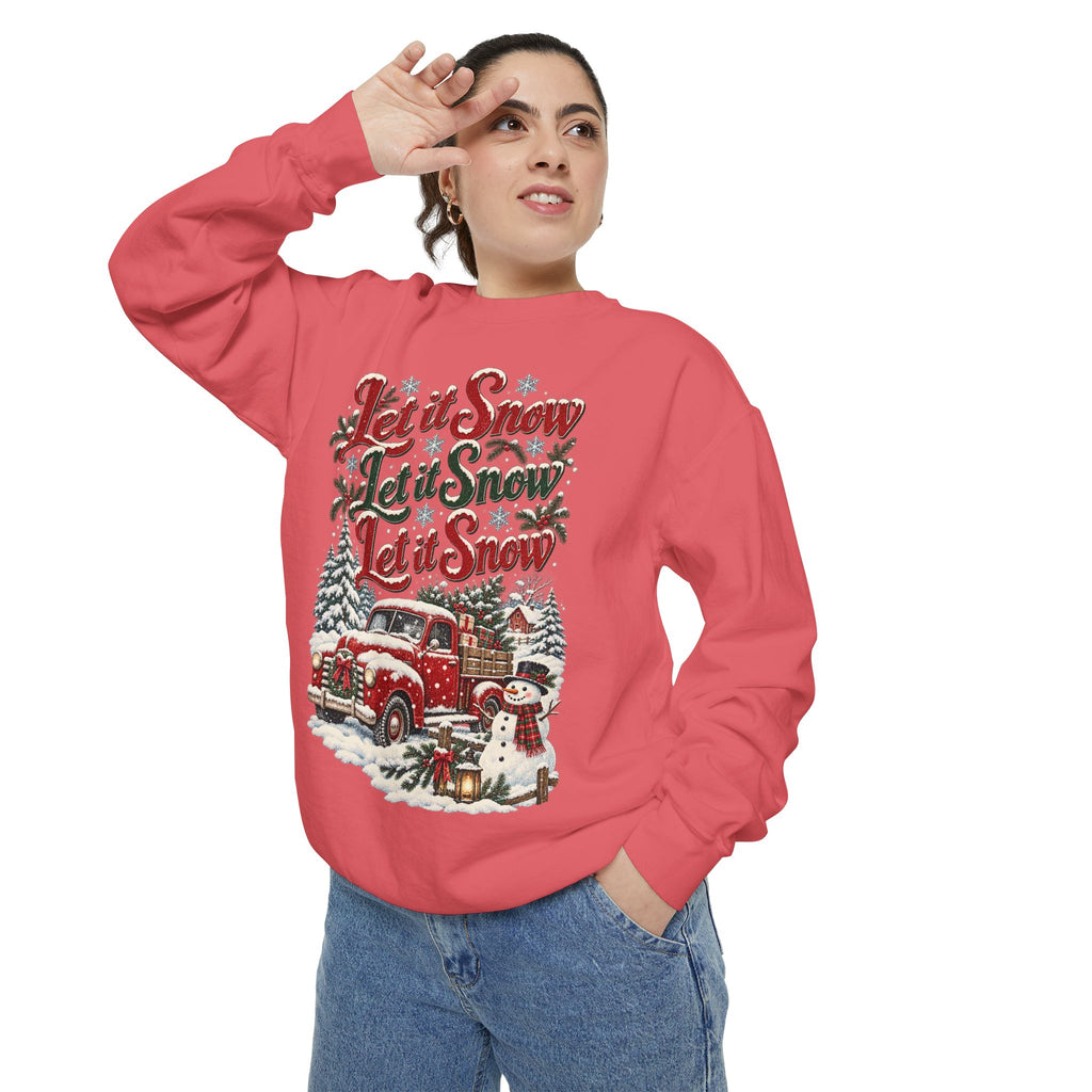 Let It Snow Vintage Truck Sweatshirt