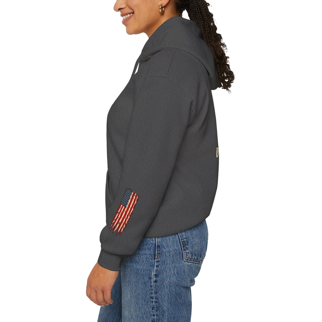 One Nation Under God Patriotic Cross Hoodie