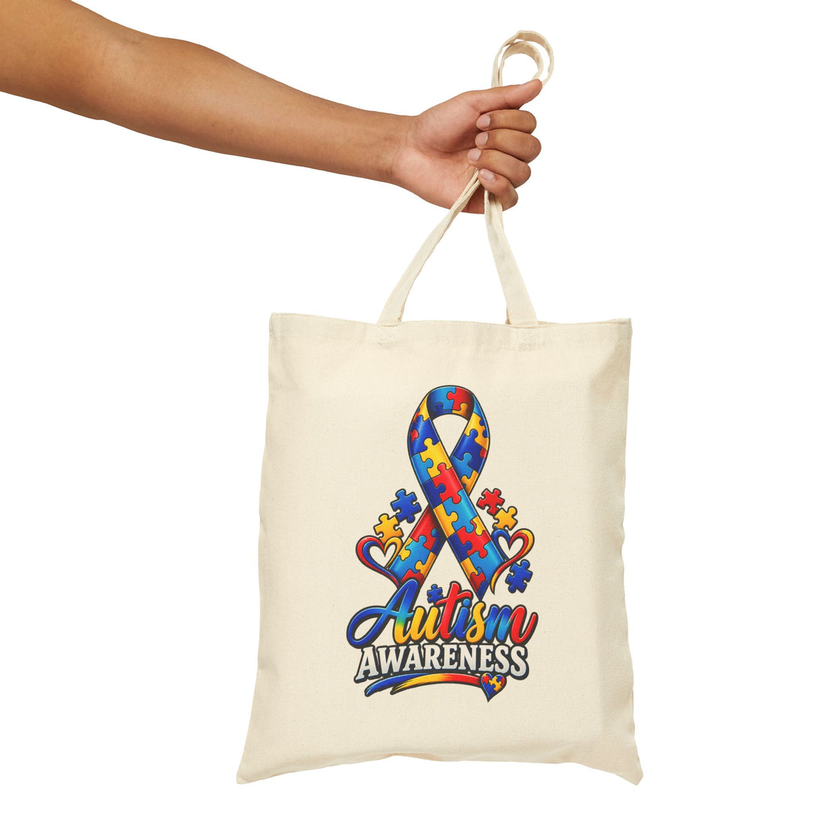Eco Canvas Tote — Colorful Floral Buddha Design