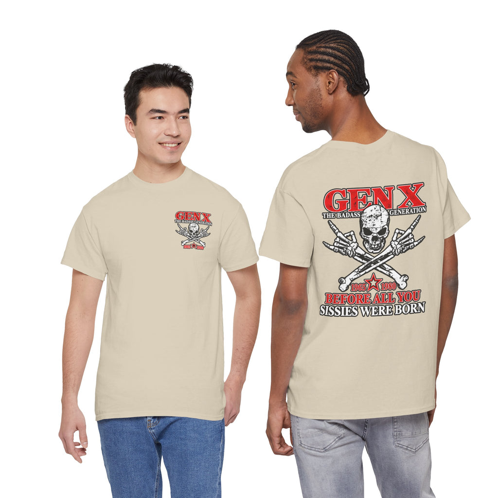 Gen X T‑Shirt — "The Badass Generation" Skull & Crossbones Retro Tee