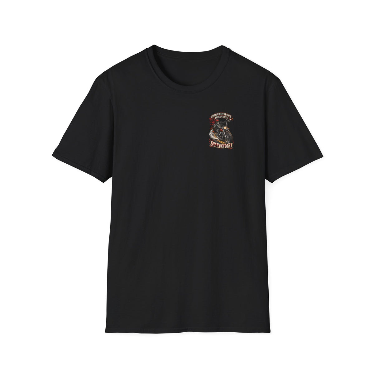 Motorcycle Rider Skull Tee — Born to Ride Graphic T-Shirt