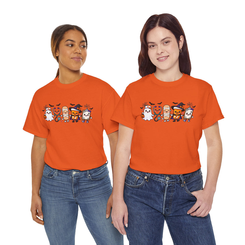 Halloween Candy Characters Tee — Cute Trick-or-Treat Ghosts & Candy Corn Shirt