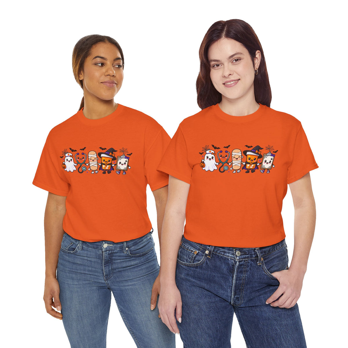 Halloween Candy Characters Tee — Cute Trick-or-Treat Ghosts & Candy Corn Shirt