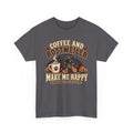 Coffee and Rottweiler Tee — "Coffee and Rottweiler Make Me Happy" Dog Lover Shirt