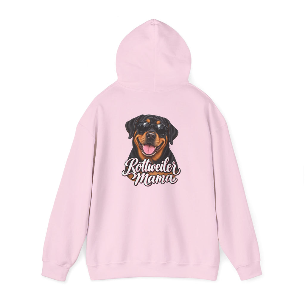 Rottweiler Mama Hoodie — Cute Rottie Portrait Pullover for Dog Moms