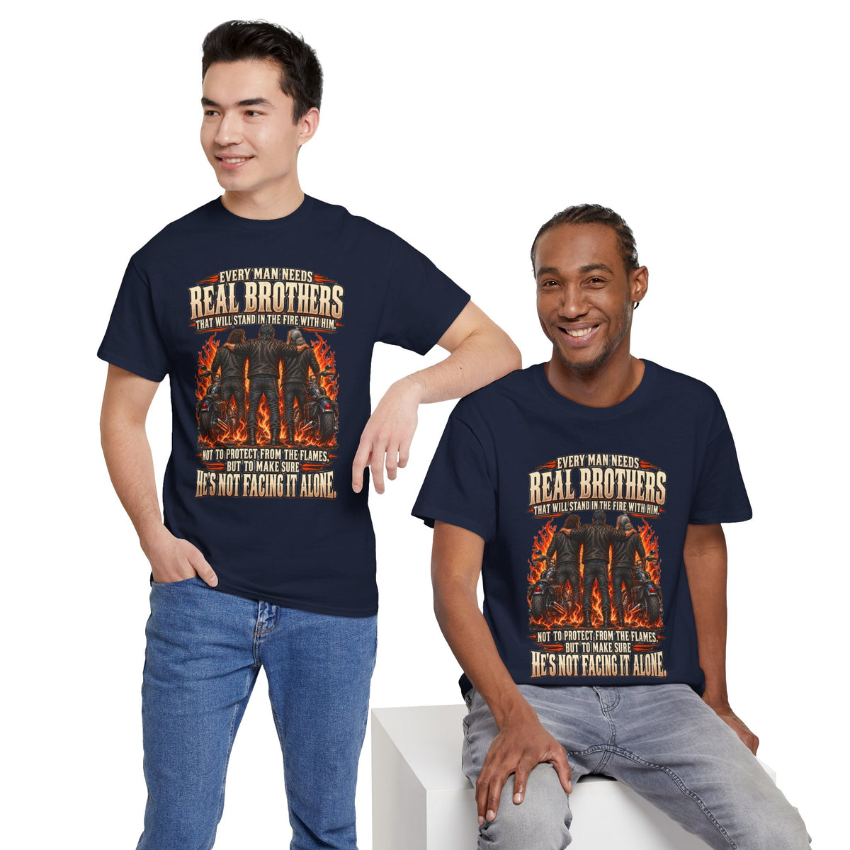 Real Brothers Graphic T-Shirt – Brotherhood and Strength
