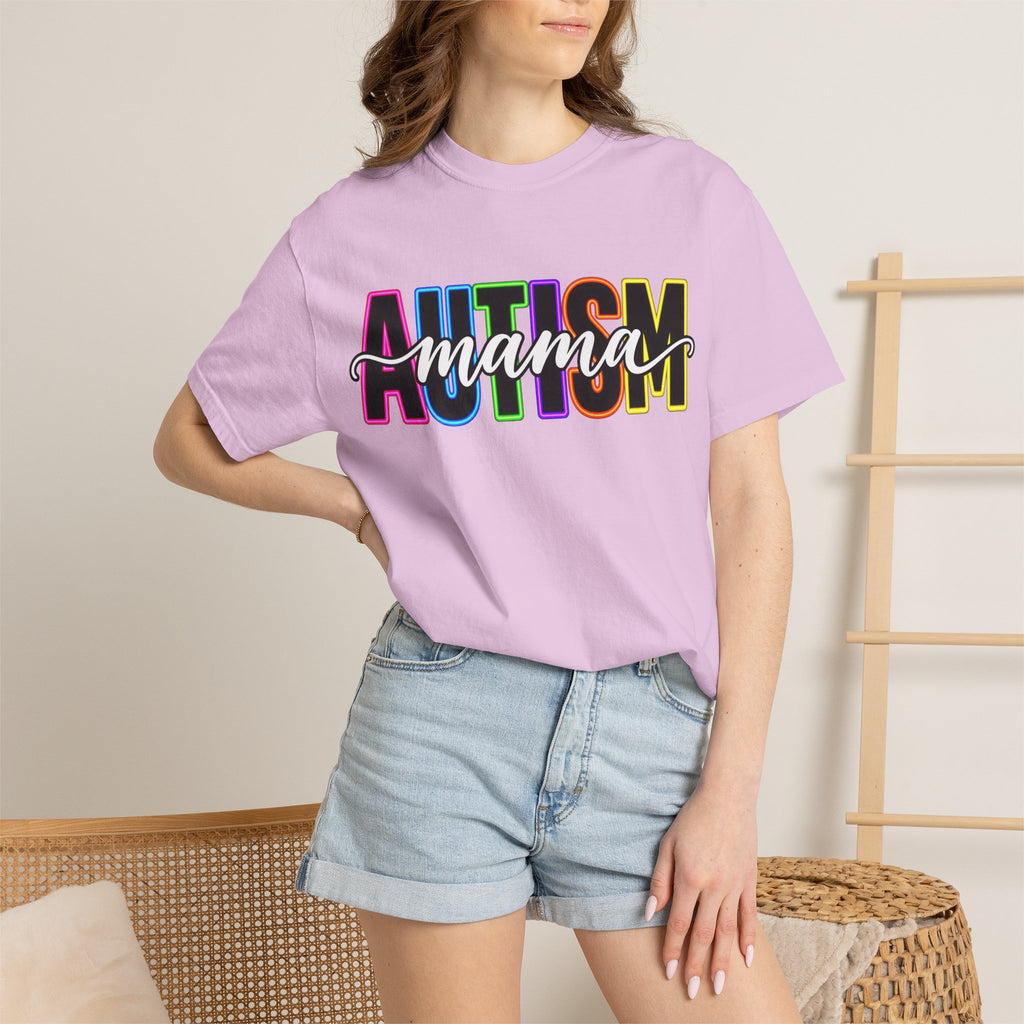 Autism Mama T-Shirt — Colorful Pride Support Tee for Moms