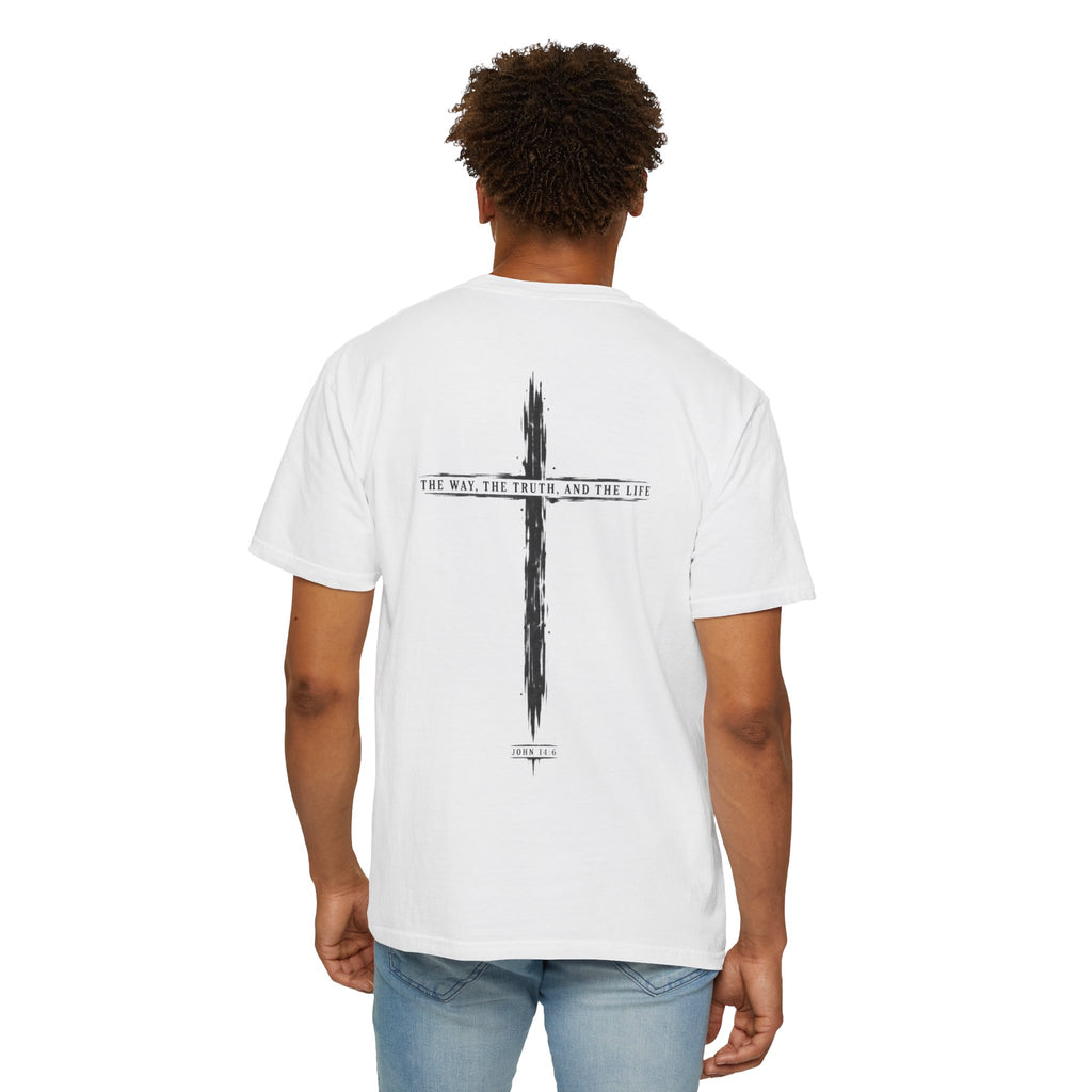 Christian Cross T-Shirt — 'The Way, The Truth, The Life' Religious Tee